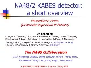 NA48/2 KABES detector: a short overview