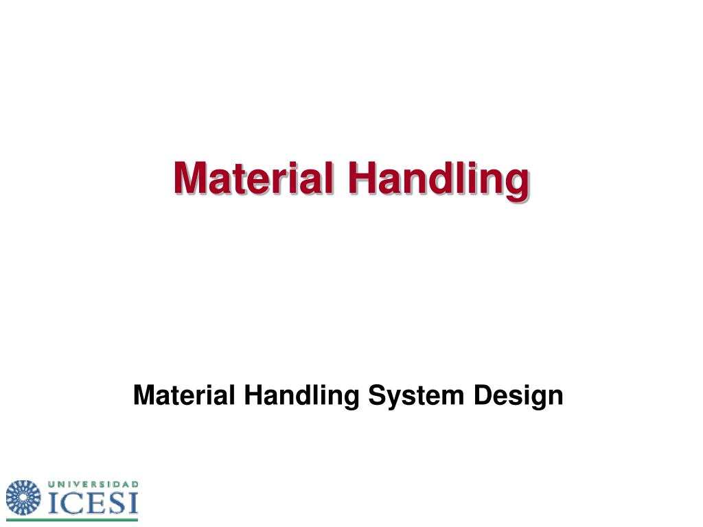 PPT - Material Handling PowerPoint Presentation, free download - ID:4274009