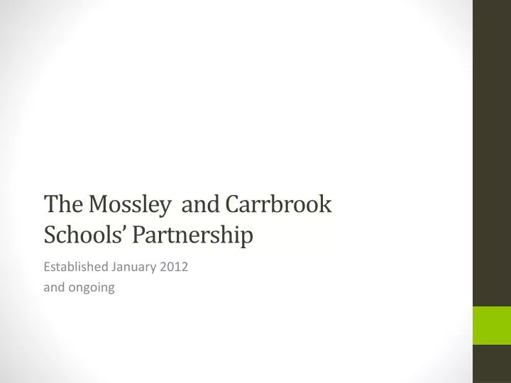 the mossley and carrbrook schools partnership