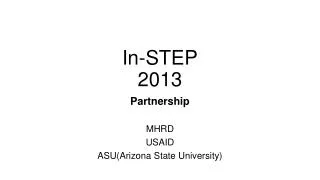 In-STEP 2013