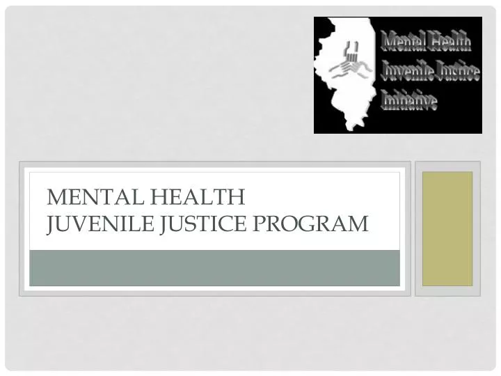 mental health juvenile justice program