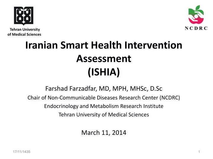 iranian smart health intervention assessment ishia
