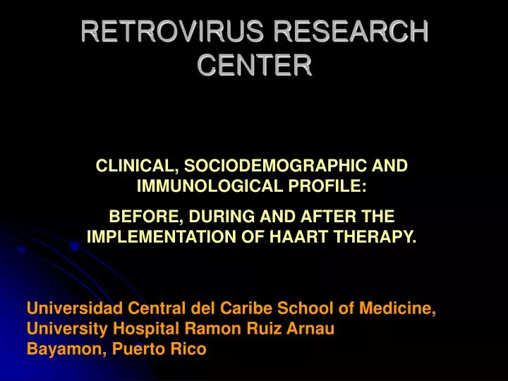 retrovirus research center