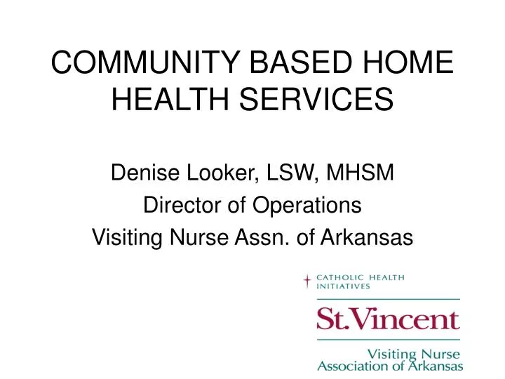 community based home health services
