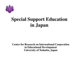Special Support Education in Japan