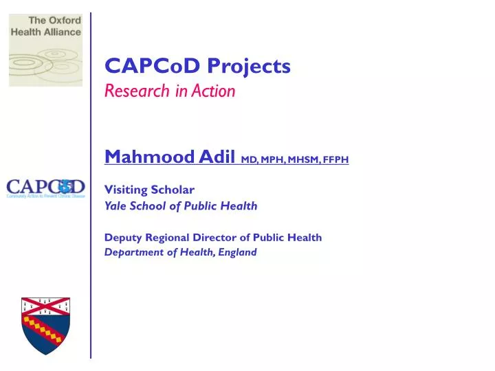 capcod projects research in action