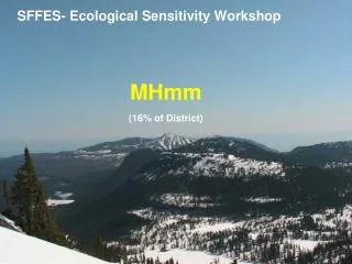 SFFES- Ecological Sensitivity Workshop