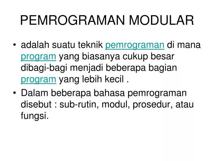 pemrograman modular
