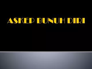 askep bunuh diri