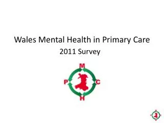 Wales Mental Health in Primary Care