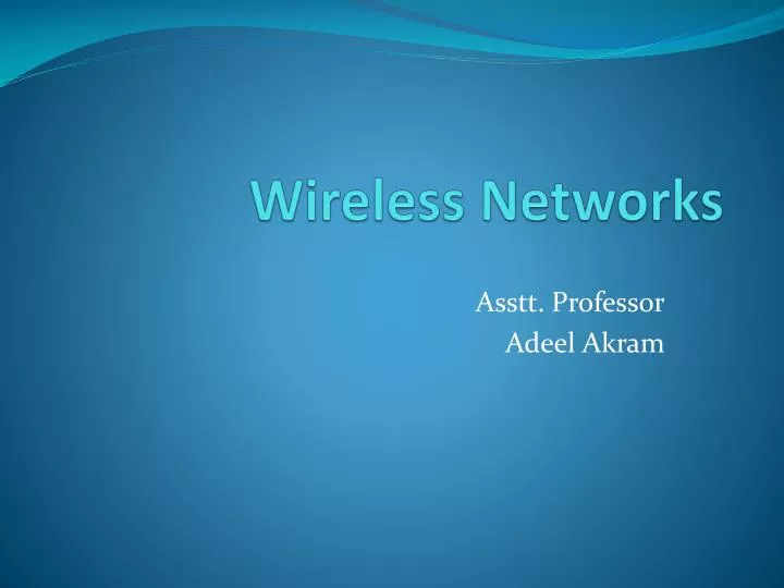 wireless networks