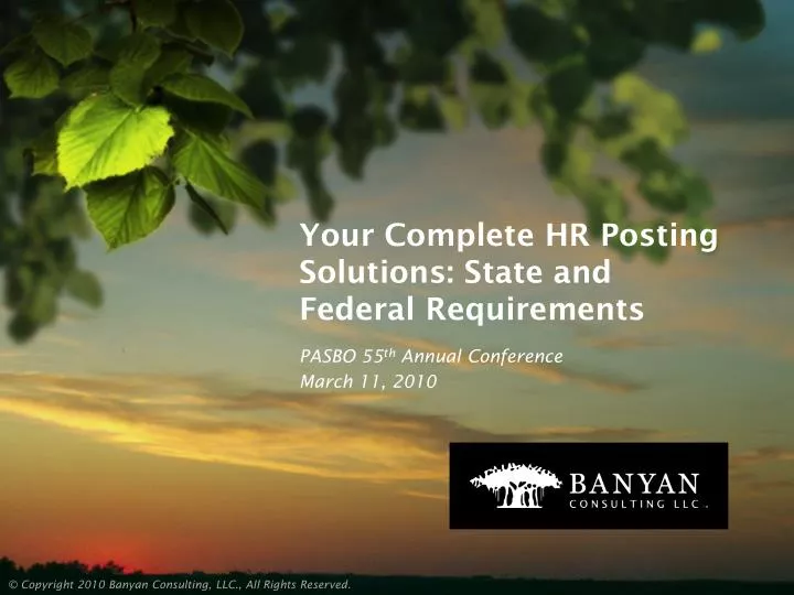 your complete hr posting solutions state and federal requirements