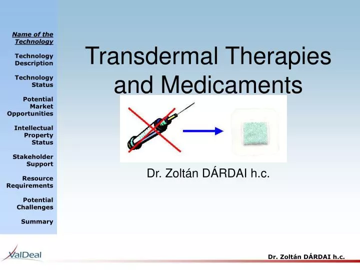 transdermal t herapies and medicaments dr zolt n d rdai h c