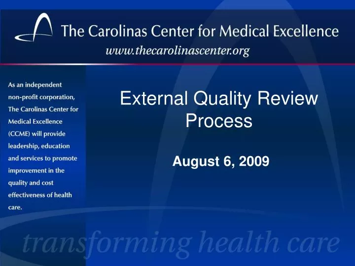 external quality review process