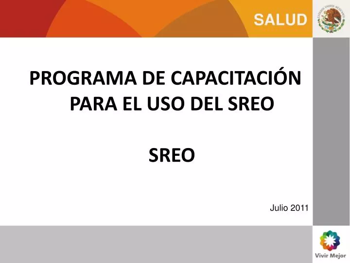 programa de capacitaci n para el uso del sreo sreo