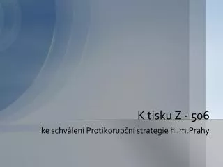 k tisku z 506