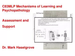 Assessment and Support