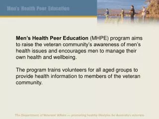 Response to Vietnam Veterans Health Study (1997).