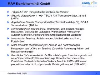 m v kombitermin l gmbh