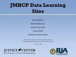 JMHCP Data Learning Sites