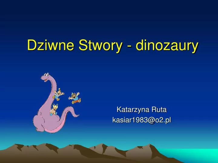 dziwne stwory dinozaury