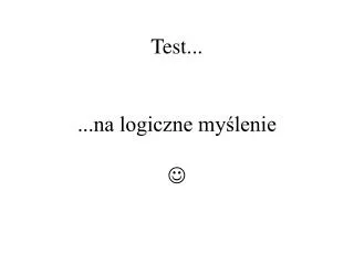 test na logiczne my lenie