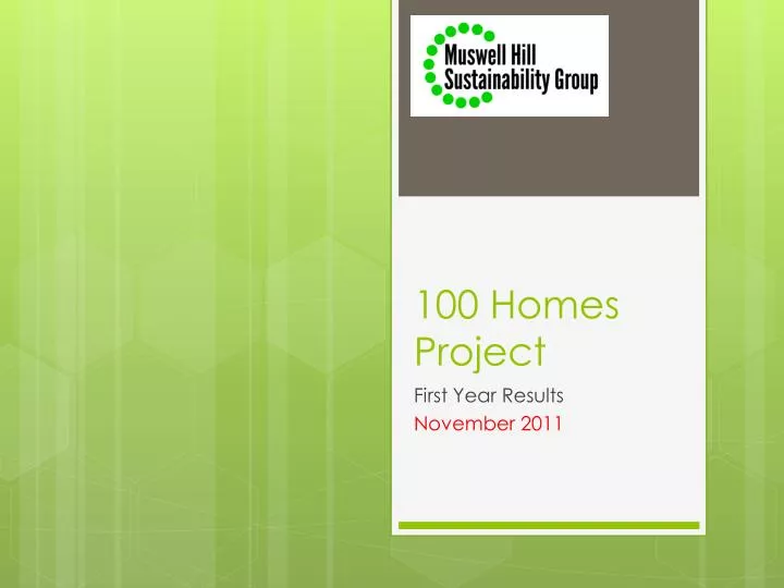 100 homes project