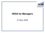 HESA for Managers - slide 1