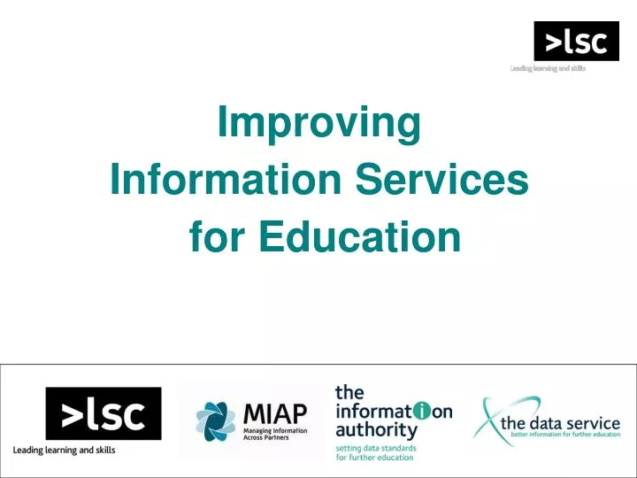 improving information services for education