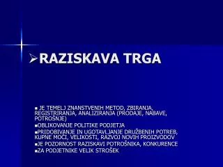 raziskava trga