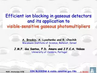 Efficient ion blocking in gaseous detectors and its application to