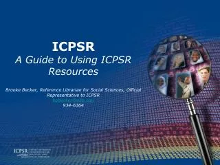 What is ICPSR?
