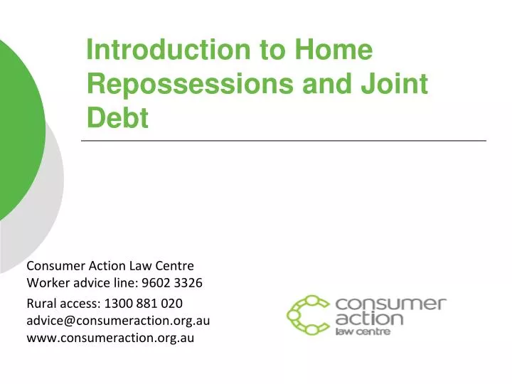 introduction to home repossessions and joint debt