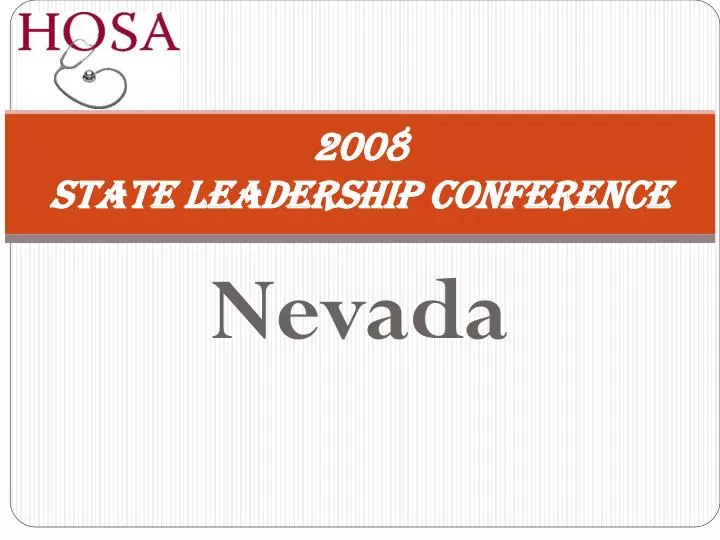 2008 state leadership conference