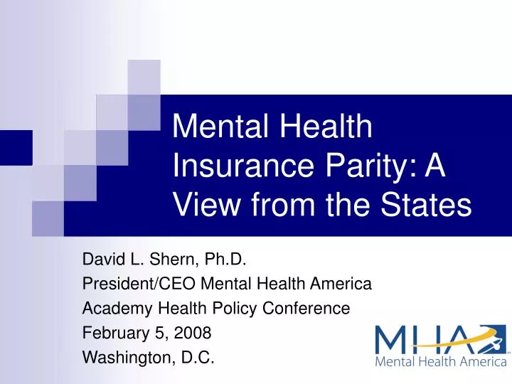 mental health insurance parity a view from the states