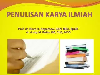penulisan karya ilmiah