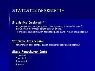 statistik deskriptif