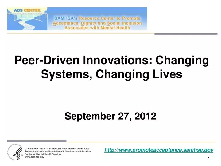 peer driven innovations changing systems changing lives