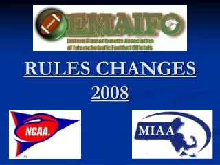 RULES CHANGES 2008