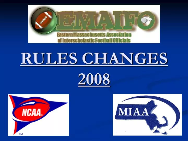 rules changes 2008