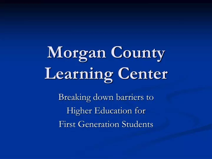 morgan county learning center
