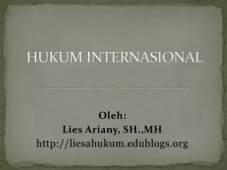 hukum internasional