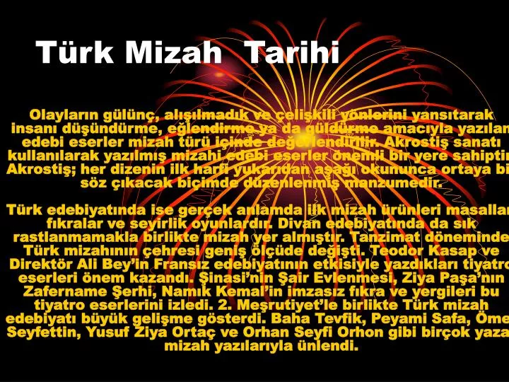 t rk mizah tarihi