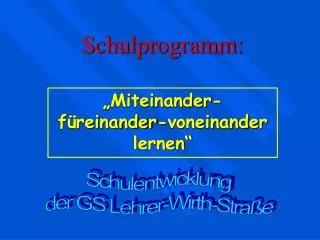schulprogramm