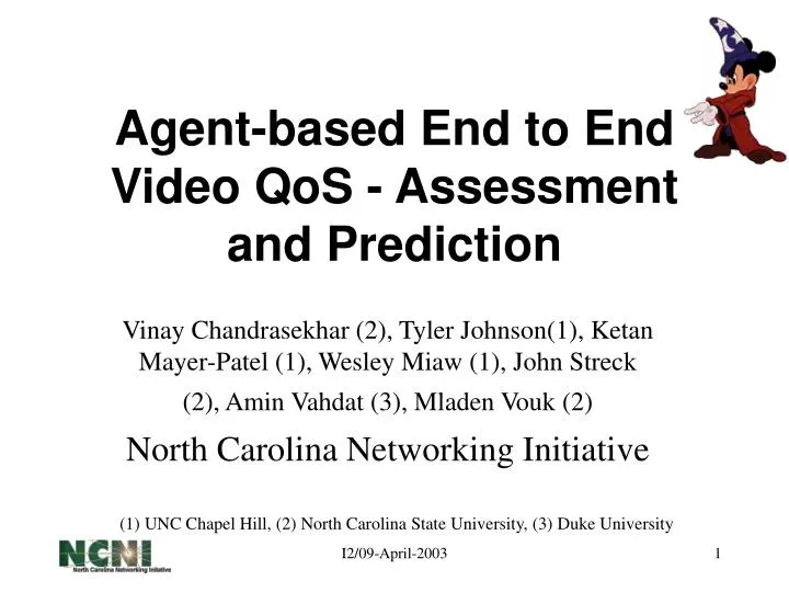 agent based end to end video qos assessment and prediction