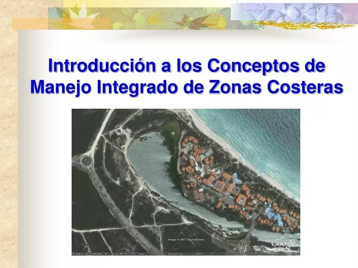 introducci n a los conceptos de manejo integrado de zonas costeras