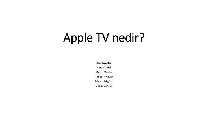apple tv nedir