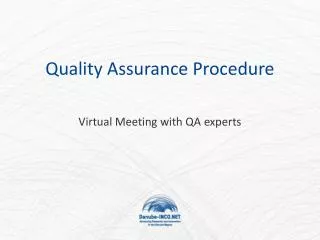 Quality Assurance Procedure