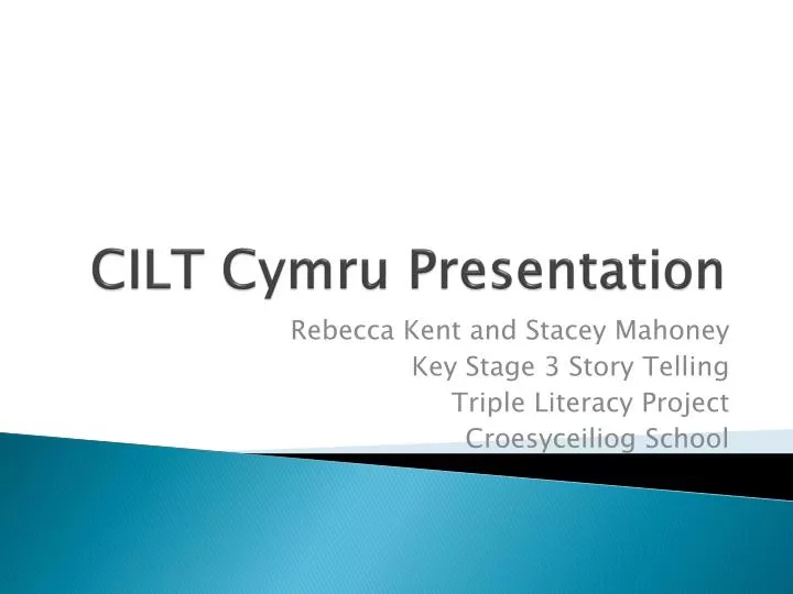 cilt cymru presentation