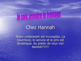 chez hannah